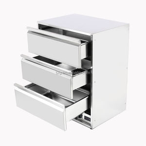 3 Drawer Commercial Food Warmer Drawer, Stainless Steel Heated <b>Cabinet</b> - Product Image 4
