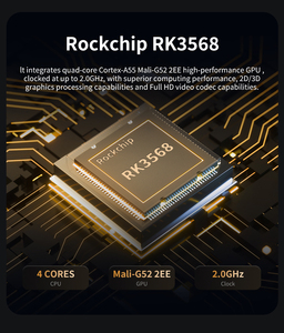 D-3568 산업용 SBC 록칩 RK3568 6TOPS NPU 64 비트 AI 에지 컴퓨팅 디지털 사이니지 산업용 개발 보드 - Product Image 6