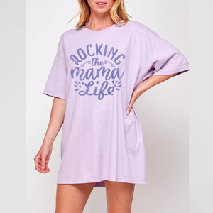 Graphic Printing <b>Long</b> Oversized <b>T</b>-<b>shirt</b> Drop Shoulder Short Sleeve Casual Top <b>for</b> Loose Shoulder <b>Women</b> Breathable - Product Image 1