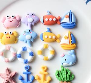 Nuovo arrivo cartone animato fai da te decorazione stile <span class=keywords><strong>Navy</strong></span> anello di nuoto barca ancora timone bandiera in resina ciondoli per scarpe decorazione cassa del telefono - Product Image 1