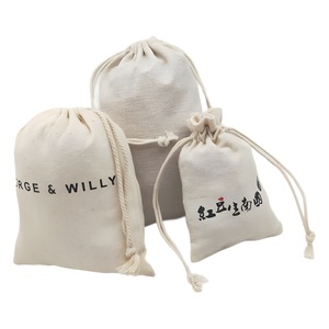 Bolsa de algodón con cordón para guardar joyas, serigrafía, embalaje general, tamaño pequeño, estilo retro - Product Image 4
