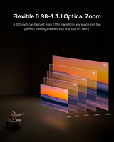 Projecteur laser triple 4K XGIMI Elfin Flip, 1600 lumens ISO vision jour, Google TV Netflix, zoom optique, Harman Kardon.