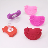 Sucette pour bébé en silicone amusante de nouvelle conception, lèvres rouges, dents, barbe, sucette pour bébé pour fête