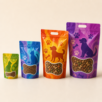 Sachet refermable personnalisé haute barrière, résistant à l'humidité et imperméable, pour les marques de friandises et de compléments pour chats