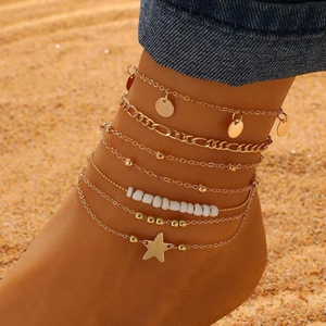 STL003 Vente en gros de perles <span class=keywords><strong>Bracelet</strong></span> de <span class=keywords><strong>cheville</strong></span> perlé sur mesure Bracelets de <span class=keywords><strong>cheville</strong></span> pour femmes - Product Image 5
