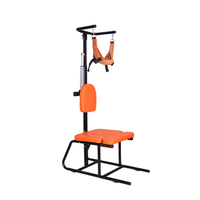 Chaise et tabouret d'inversion cervicale pliables en métal Junlaole pour soulager les douleurs au cou et la thérapie physique à domicile