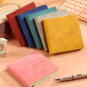 Portable Small <b>Notebook</b> for Pocket, Soft Leather Cover, Artistic Journal <b>Notebook</b>, Student <b>Mini</b> Memo Book, Customizable - Product Image 1