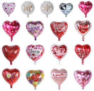 Baiser je t'aime imprimé coeur hélium aluminium feuille ballons pour fiançailles saint valentin Mr & Mrs mariage fête décor fournitures - Product Image 2