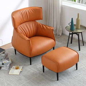 Simplicité moderne italien confortable maison salon meubles paresseux canapé salon personne seule dossier haut canapé chaise - Product Image 2
