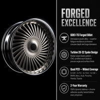 Jantes concaves forgées à turbine 19 20 22 24 26 pouces, finition chrome argent satiné, entraxes 5x120 5x112 5x114.3 5x130, déport ET15-50, moyeu personnalisé OEM