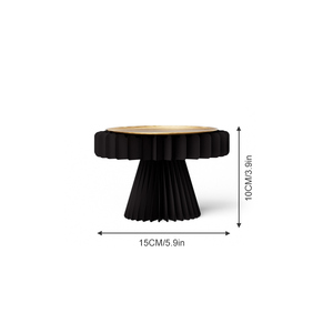 Black Gold Honeycomb Paper Dessert Stand Set Foldable Party Cake Serving Tray Reusable Eco-friendly Wedding Christmas <strong>Easter</strong> - Product Image 2