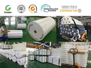 Panneau en feutre de fibre de polyester insonorisant écologique 9 mm/12 mm, matériau acoustique pour matelas, <span class=keywords><strong>tissu</strong></span> de support de tapis - Product Image 3