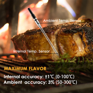 557Ft gamme numérique double capteur intelligent pour Bluetooth sans fil BBQ sonde <span class=keywords><strong>de</strong></span> viande thermomètre <span class=keywords><strong>de</strong></span> <span class=keywords><strong>cuisine</strong></span> pour gril four pâtisserie OEM/ODM - Product Image 6