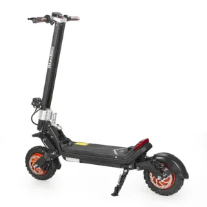 Lenzod Warehouse Stock 2 Wheels Foldable Electric Adult Scooter Dual Motor 48v 20ah Electric Scooters With Seat