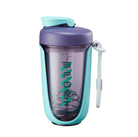 Vaso Mezclador de Proteínas para Gimnasio, Personalizado, Libre de BPA, de Plástico, Impermeable, Portátil, para Deportes al Aire Libre, con Asas de Cuerda