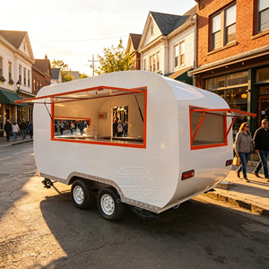 Chariot de vente mobile commercial pour aliments, camion de restauration, chariot personnalisé pour poulet frit, chariot de vente de hot-dogs - Product Image 3