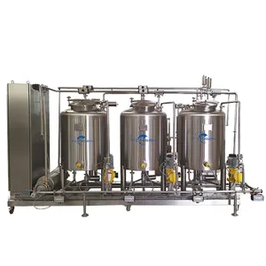 啤酒酿造设备用500L全自动CIP清洗系统乙醇回收系统