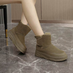 Bottes de neige chaudes en coton pour femme, modèle 2026, légères et tendance, pour l'extérieur, haute qualité - Product Image 3
