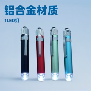 Aluminum Alloy Keychain Flashlight With <b>Led</b> <b>Light</b> Pen Clip For Outdoor Camping Hiking Daily Use - Product Image 4