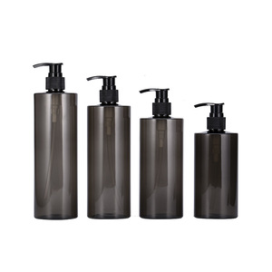 PET <b>Plastic</b> Bottles Cylinder Lotion Pump Cosmetic <b>Packaging</b> Body Lotion 4 Sizes Hc-037 - Product Image 4