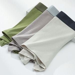 Sous-vêtements en coton pour hommes, boxers d'été grande taille, confortables, respirants, antibactériens, boxers pour garçons - Product Image 2