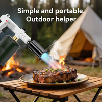 Chalumeau au propane Touch Max Fire pour cuisine, avec verrou de sécurité, idéal pour saisir les steaks, griller, allumer le charbon de bois et les feux de camp
