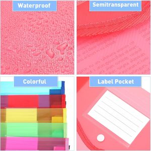 Plastic Dossiermappen Legale Grootte Uitbreidbare Documentmap Met Drukknopsluiting - Product Image 4