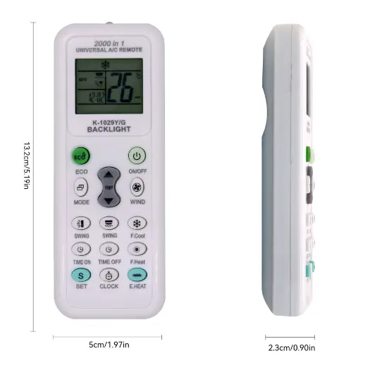 Universele K-1028E Nieuwste 1000 In 1 Ac Afstandsbediening Voor Airconditioning Lcd Backlight A/C Muli Afstandsbediening