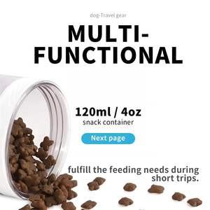 Bouteille d'eau portable 2-en-<span class=keywords><strong>1</strong></span> en acier inoxydable pour animaux de compagnie, anti-fuite, pour voyage en extérieur, pour chien et chat, pour la Coupe du Monde <span class=keywords><strong>FIFA</strong></span> - Product Image 2