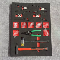 Ensemble d'outils de réparation mécanique de 420 pièces, chariot à outils de réparation automobile de type chariot, chariot à outils mobile robuste