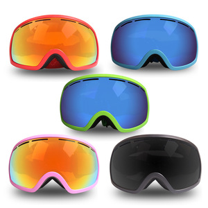 Ski Goggles Double Layer Anti Fog Lens Plastic Frame All Weather Protection For <b>Skiing</b> - Product Image 3