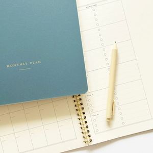 Libreta Planificadora de Objetivos Semanales con Impresión Dorada, 100 Hojas, Tamaño A5, Edición de Regalo - Product Image 2