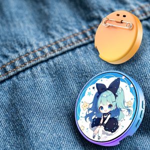 Badge électronique lumineux à luminosité réglable, badge LED à clipser pour le lieu de travail, l'uniforme, les activités de club - Product Image 1