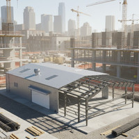 Conception de construction selon les normes EN, structure en acier préfabriquée, entrepôt, bâtiment à ossature métallique, kits de construction en acier, hôpitaux, écoles