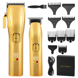 Recortadora de Pelo Inalámbrica para Barbería, 0mm, Cuchillas de Acero Inoxidable, Afeitadora Profesional Eléctrica con Carga USB - Product Image 1