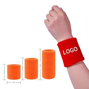 ผ้ารัดข้อมือกีฬาเทอร์รี่คอตตอนปักโลโก้ตามสั่งขายส่งสำหรับเทนนิส ฟุตบอล เบสบอล - Product Image 3