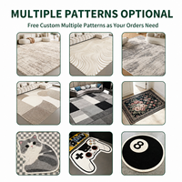 Tapis d'intérieur vintage de style persan imprimé en polyester, fabriqué à la machine, rembourré, lavable, antidérapant, fabricant OEM ODM personnalisé, certifié OEKO-TEX