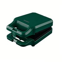 Mini gaufrier électrique 220V en plastique, revêtement antiadhésif, boîtier froid au toucher, protection contre la surchauffe, 650W, réglable, pour usage domestique