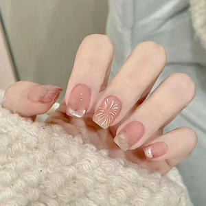 <span class=keywords><strong>Uñas</strong></span> Postizas Acrílicas Cuadradas Hechas a Mano, Efecto Ojo <span class=keywords><strong>de</strong></span> Gato, 24 Piezas, Reutilizables, <span class=keywords><strong>Uñas</strong></span> 3D Cortas, Venta al Por Mayor - Product Image 4