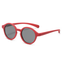 2026 Custom Logo Fashion Cute Baby Boy Girl Protection Silicone Round Sun Glasses UV400 Polarized Kids Sunglasses With Strap