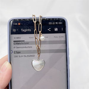 Mini Pulsera de Etiqueta NFC de Metal Dorado Resistente al Agua con Grabado Láser, 144 Bytes de Memoria de Usuario, 13.56MHz - Product Image 6