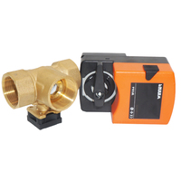 Vanne à boisseau sphérique motorisée Winvall 24VAC/DC, actionneur électrique, vanne proportionnelle 0-10V 4-20mA, vanne modulante pour le contrôle du débit d'eau