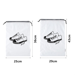 <b>Drawstring</b> Shoe Storage <b>Bag</b> Transparent <b>Waterproof</b> Dustproof Travel Multipurpose Packaging <b>Bag</b> - Product Image 5