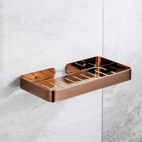 Organisateur d'articles de cuisine 304 inoxydable salle de bain boîte à savon monocouche créatif drain porte-savon mural