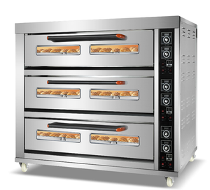 Kinkai 3 decks 18 Khay đa boong Lò Nướng Bánh cho bánh mì và bánh ngọt thép không gỉ Baking thiết bị với điều khiển kỹ thuật số - Product Image 1