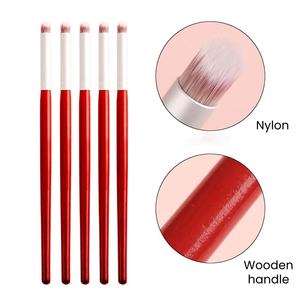 Ensemble de pinceaux à ongles en <span class=keywords><strong>bois</strong></span> avec logo personnalisé, outils de manucure et de beauté des ongles, pinceau pour nail art dégradé ombré - Product Image 5