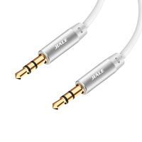 Prix usine 3.5mm prise Audio Aux câble mâle à mâle PVC chemisé 3.3ft 1m Microphone haut-parleur pour écouteurs ordinateur voiture Audio