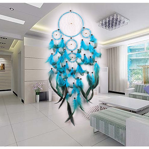 Artilady estilo indio hecho a mano creativa pluma Dream Catcher del colgante de pared decoración del hogar