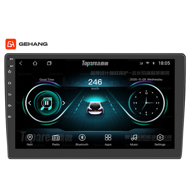 10.36 Inch Universal Android 9 Car Radio GPS Navigation Radio Multimedia Player Touch Screen 2 Din Car Audio Stereo