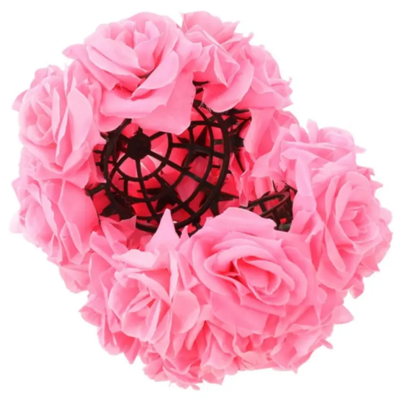 Rose Ball Kissing Balls for Centerpieces Wedding para Salas De Casa House for Home Valentine's Day Silk Bride Decorative Flower